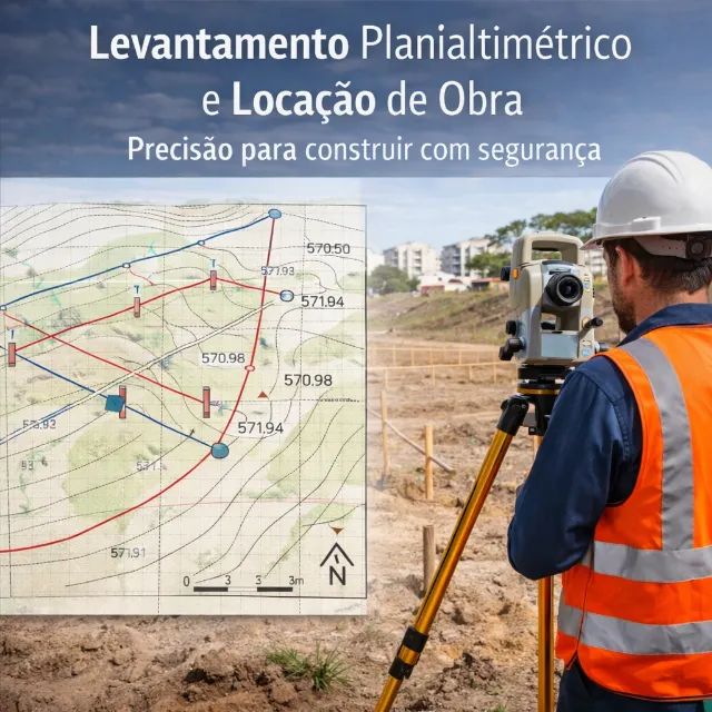 Levantamento Planialtimétrico e Locação de Obra | Eng. Agrimensor