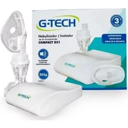 Nebulizador e Inalador Compacto G-Tech
