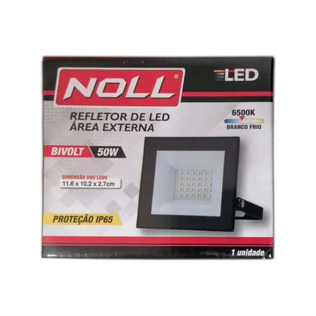 REFLETOR LED AREA EXTERNA NOLL 50W
