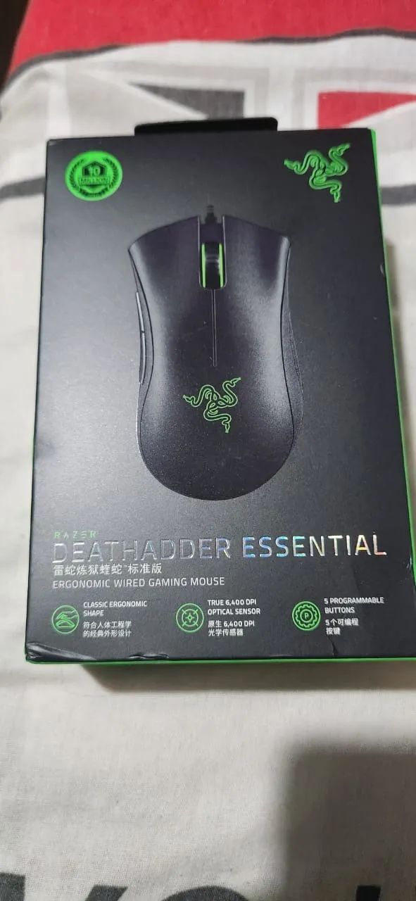 Mouse Gamer Razer Deathadder Essential Preto - Foto 2