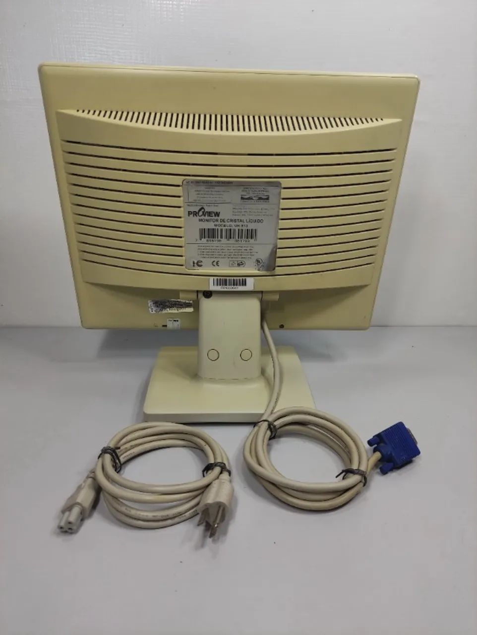 Monitor Cristal Liquido Proview Uk-513 15pol Vga -Funciona(Usado) - Foto 5