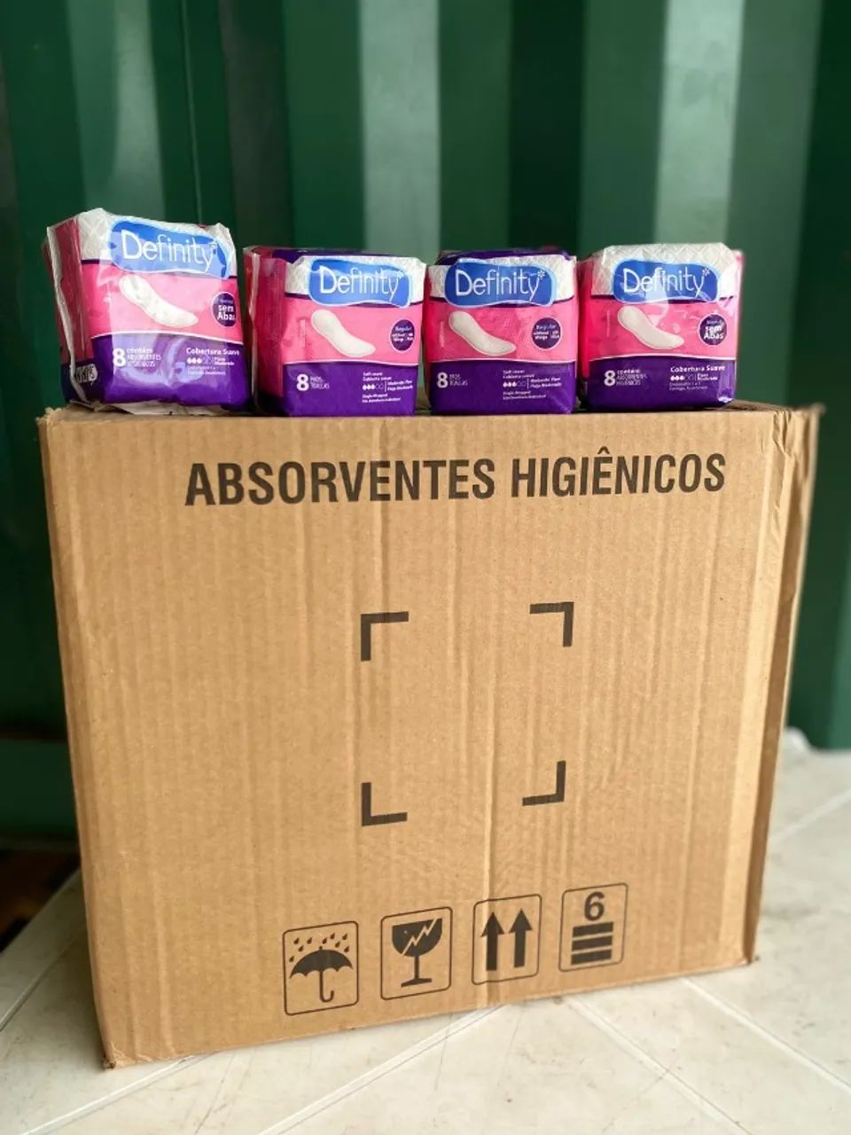 Caixa de Absorventes femininos