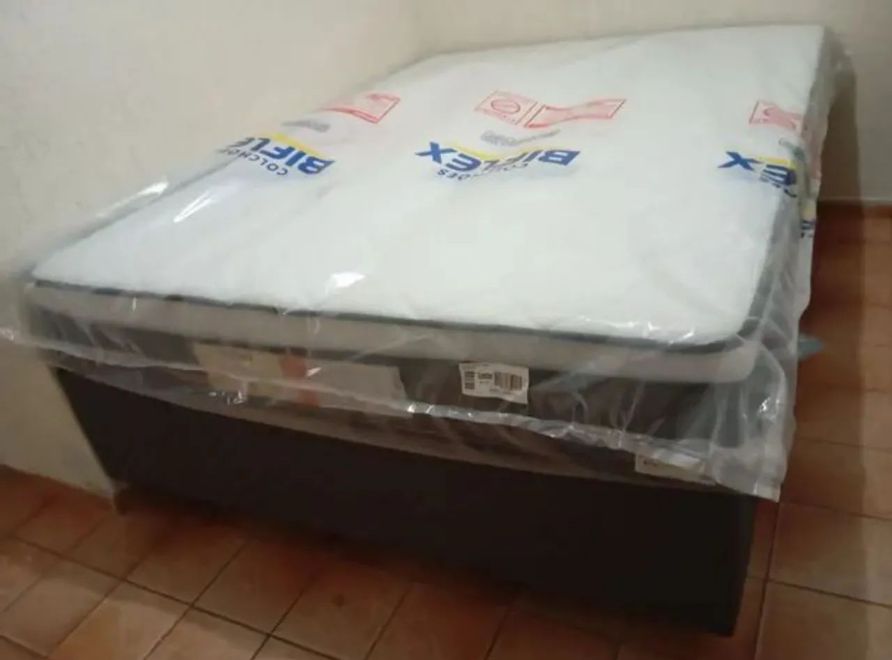 Cama Box Casal Biflex Conforto e Qualidade Garantida 