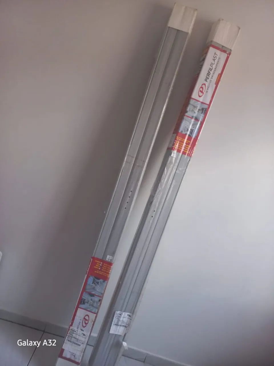 Porta Sanfonada de PVC 84cm x 210cm Cinza - Perfilplast