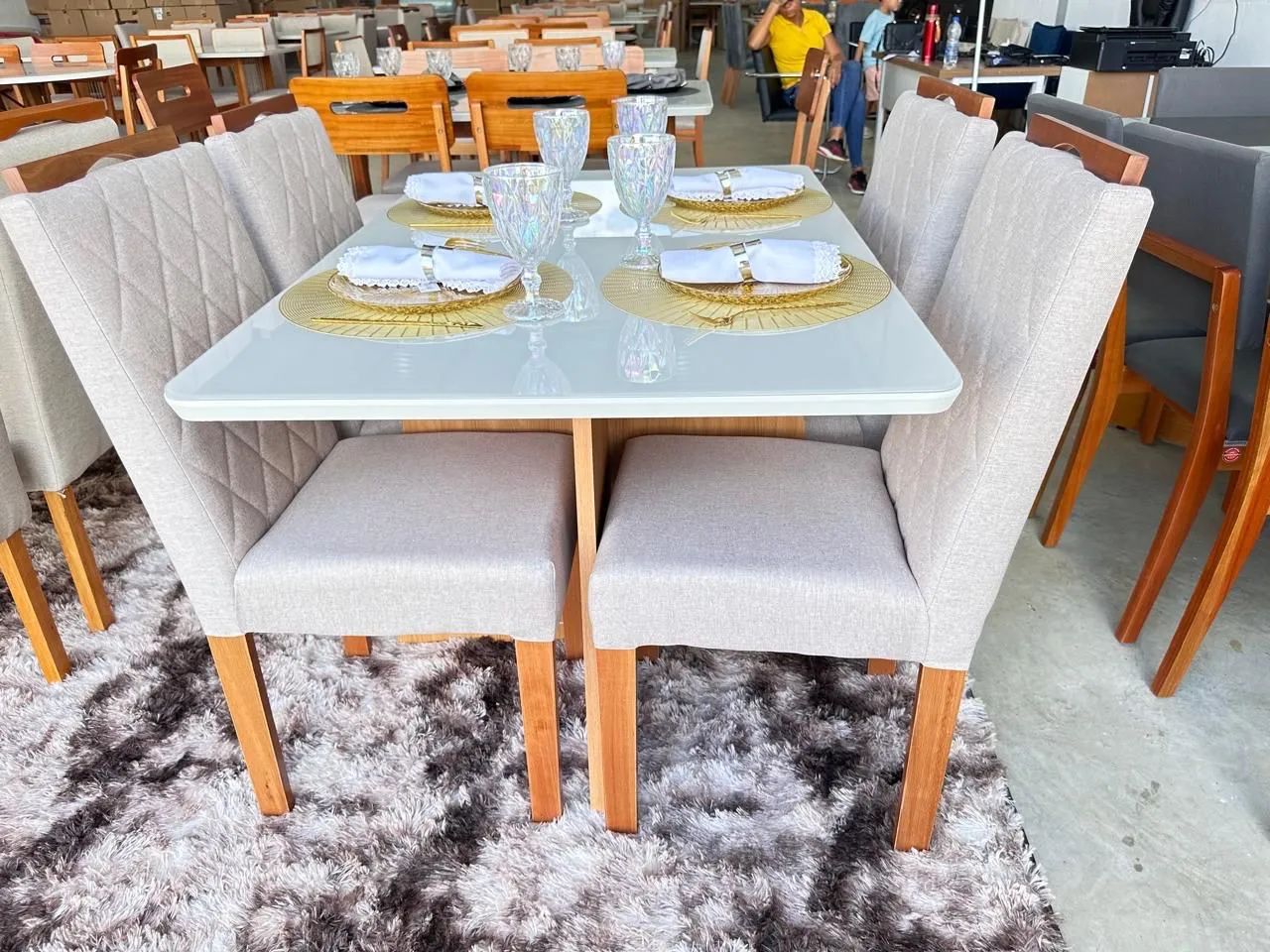 Mesa de Jantar 120x80 com 4 Cadeiras 