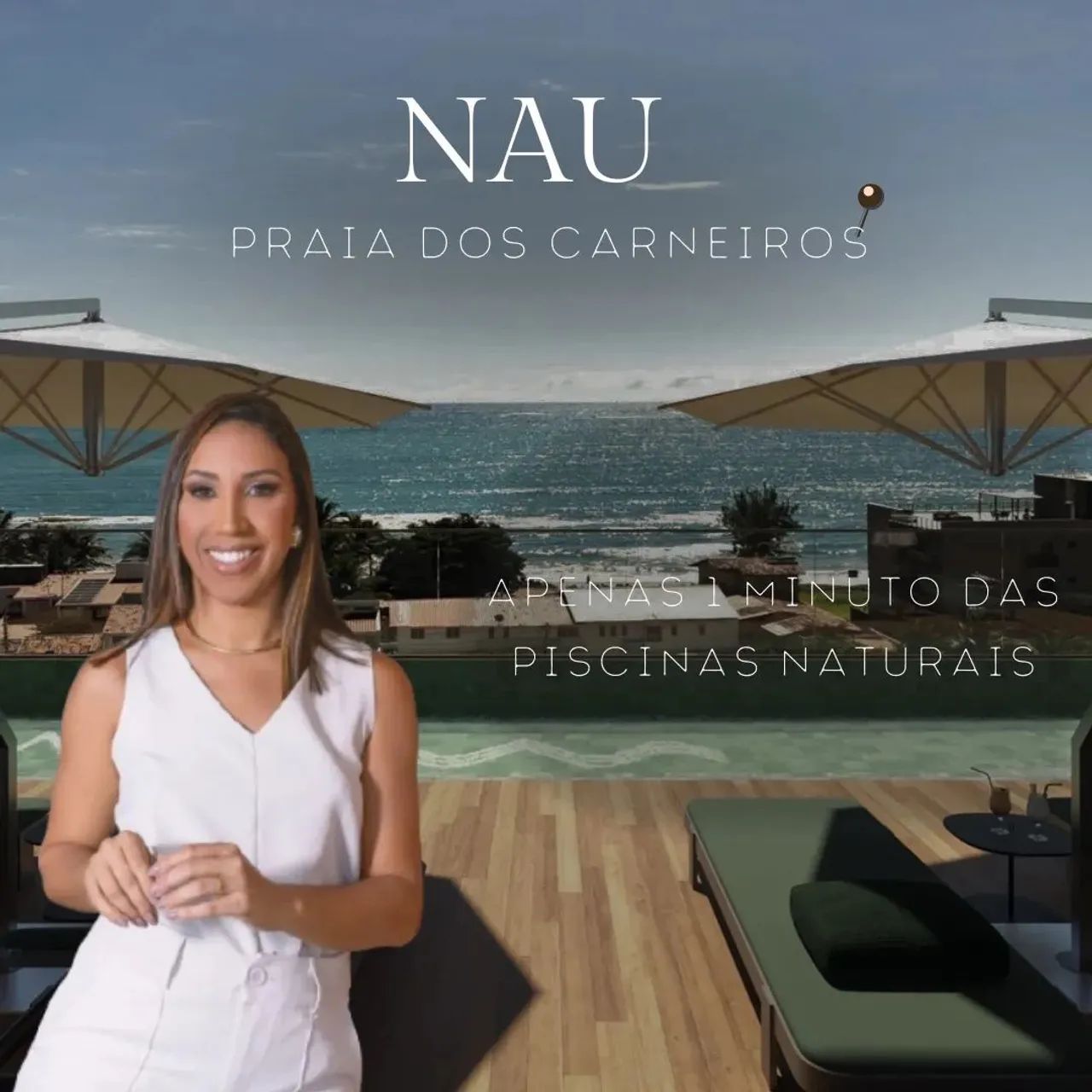 FLAT NA PRAIA DOS CARNEIROS  | STUDIO À 3 QUARTOS | 1 MIN DO MAR!
