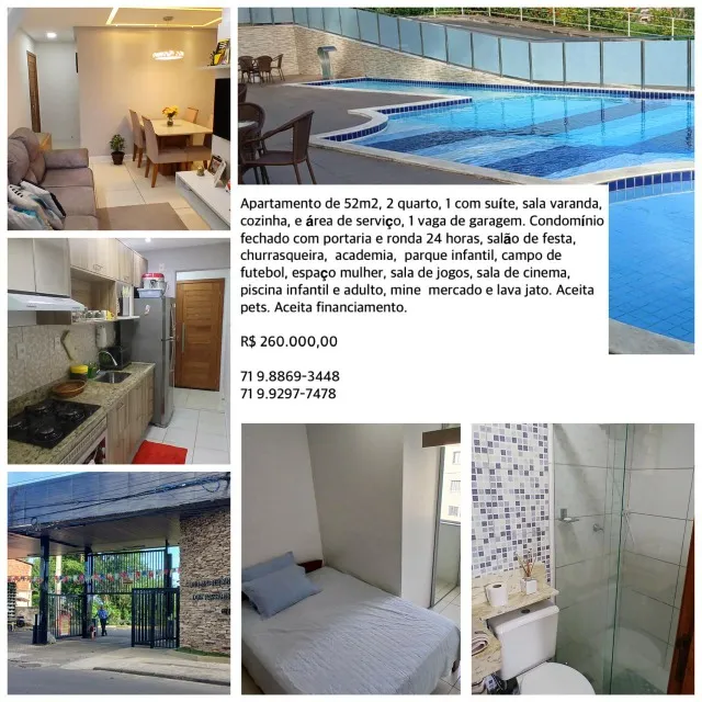 Oportunidade Apartamento 2/4, sendo um suite. no Jardim Nova Esperança-Salvador/BA.