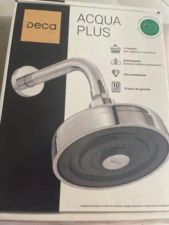 Dois chuveiros DECA Acqua PLUS em caixas lacradas-