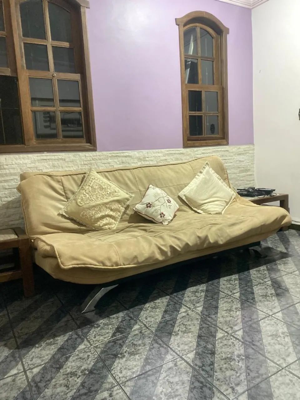 Sofá-cama casal 3 lugares - confortável e funcional - Foto 3