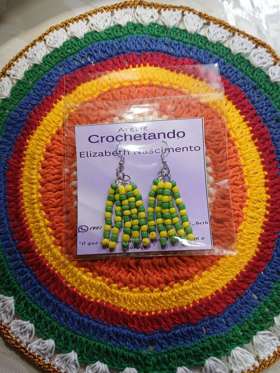 Brinco do Brasil Crochê - Foto 2