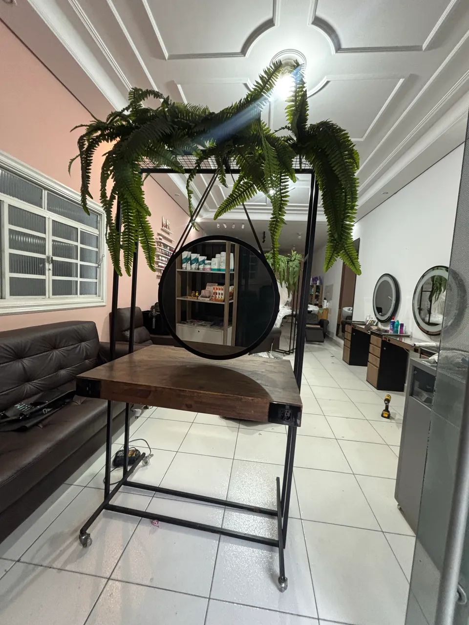 Bancada dupla console salão de beleza  - Foto 4