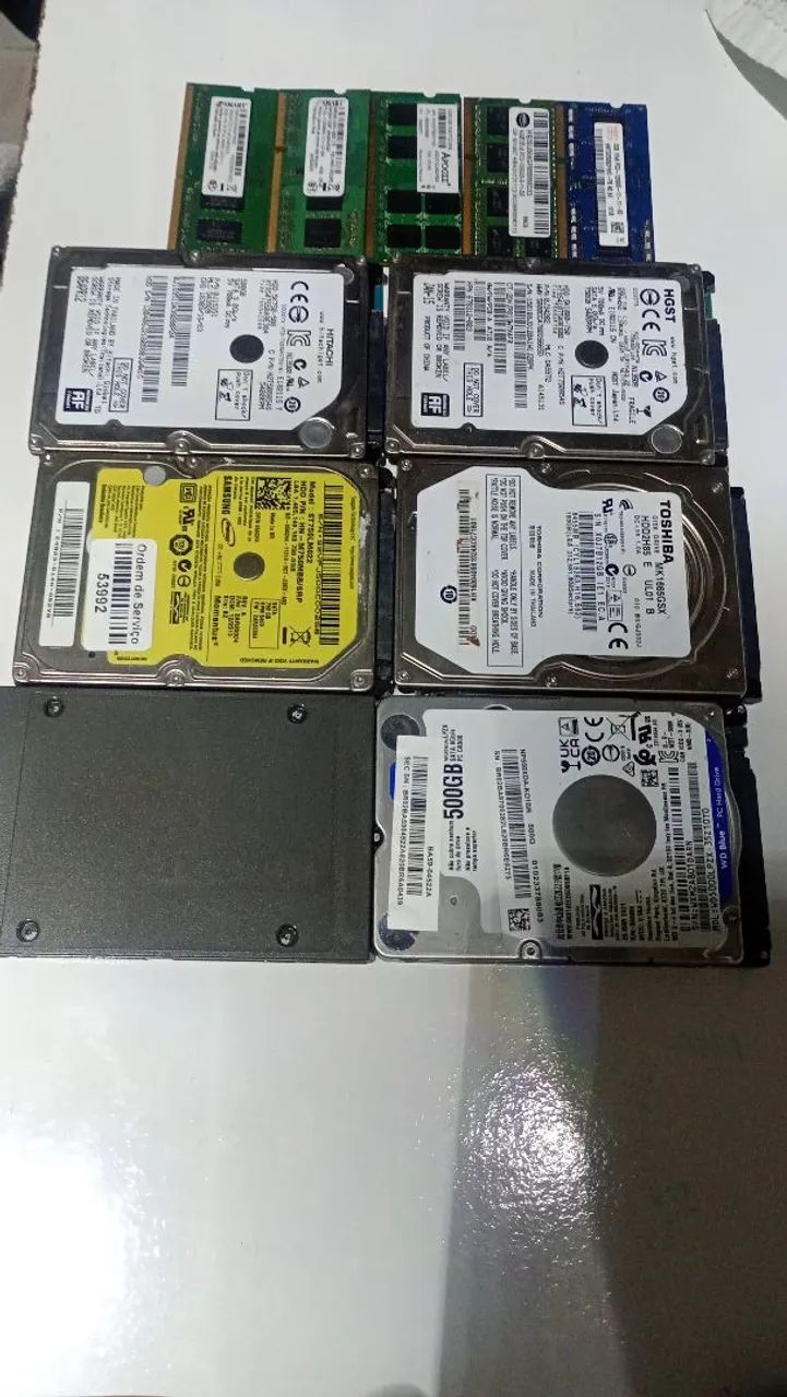 Lote de HDs e memória ram 250$ - Foto 3