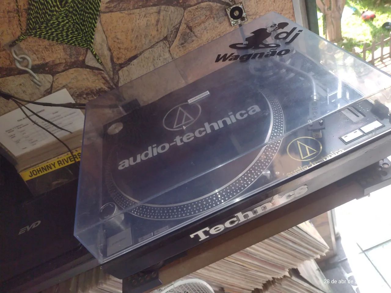 Toca disco áudio técnica LP120 USB  super nova 