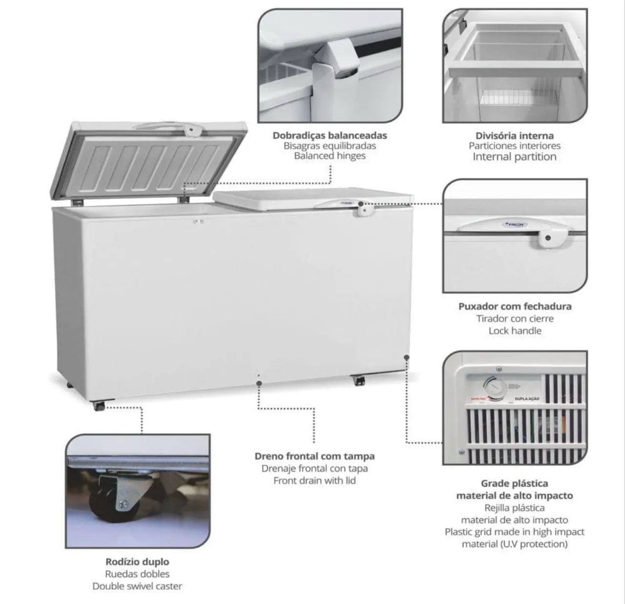 FREEZER HORIZONTAL 411 Litros 