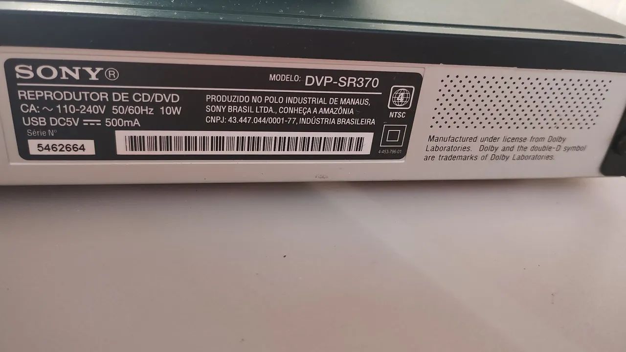 DVD de mesa pequeno Sony completo - Foto 4