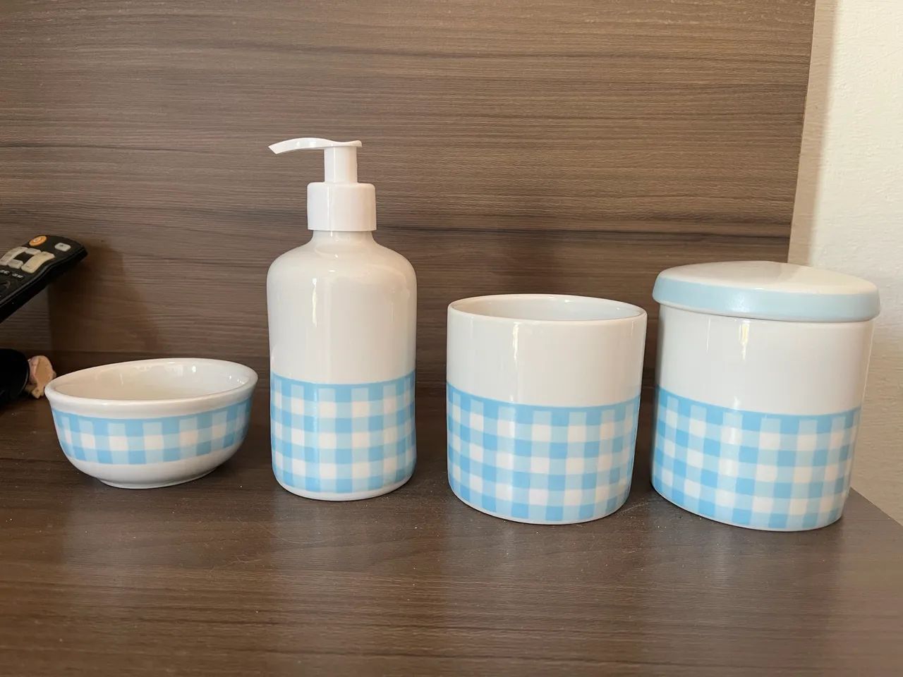 Kit higiene porcelana quarto bebê 