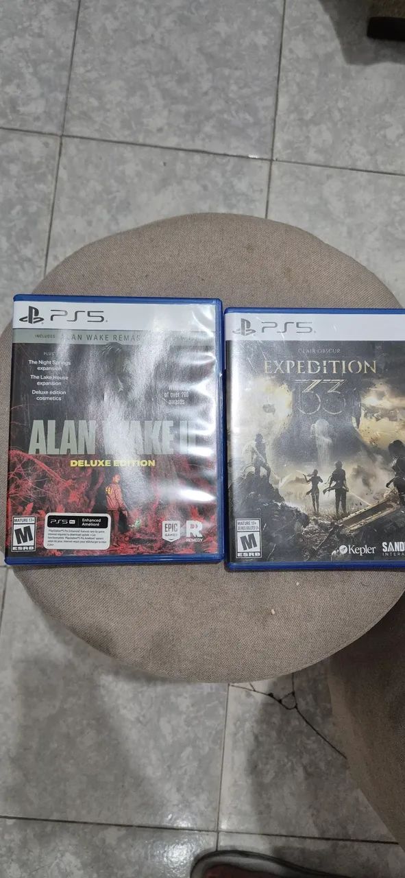 Jogos ps5 expedition 33 e Alan Wake 2