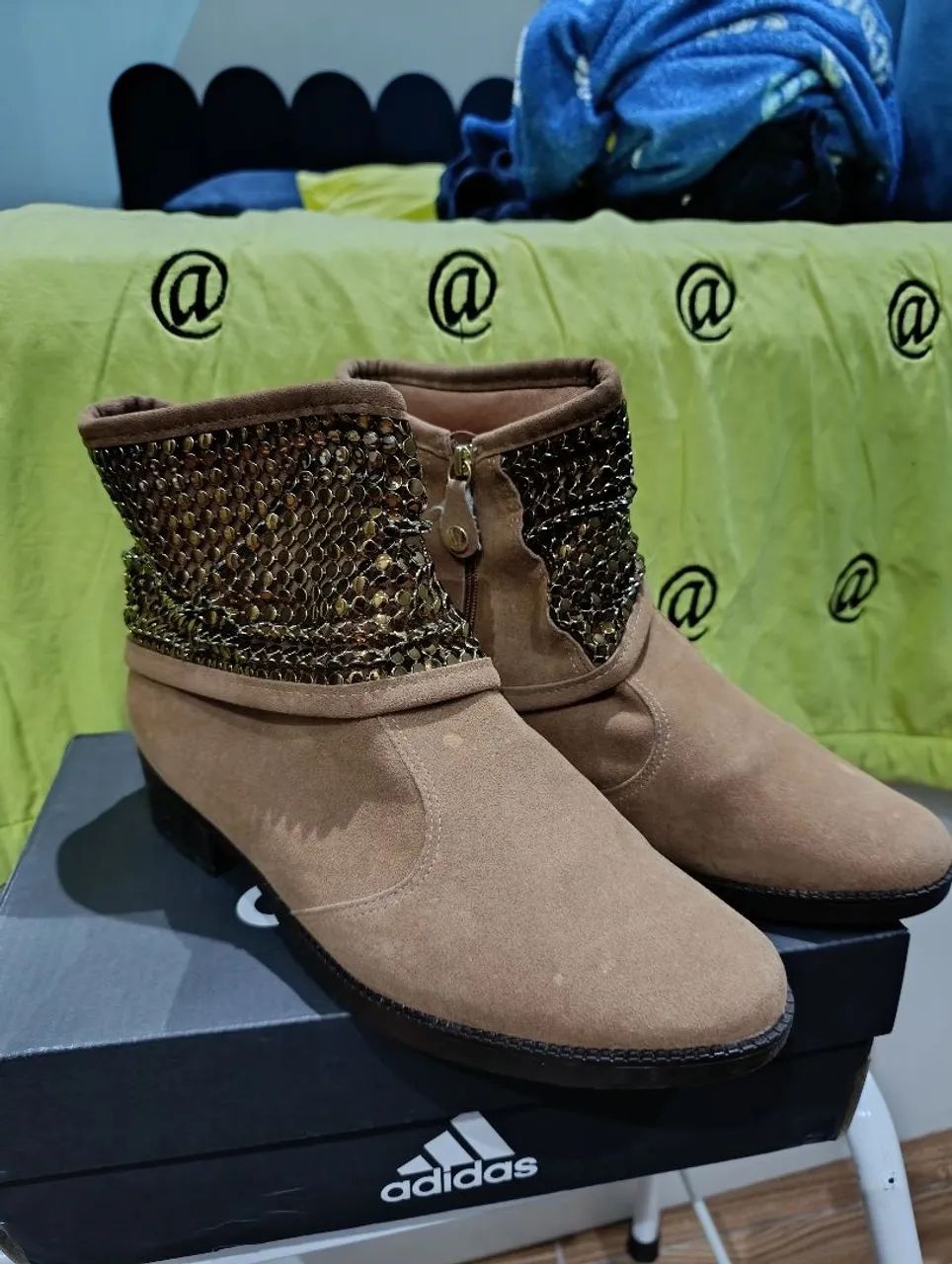 Bota cano curto marrom Vizzano - 37