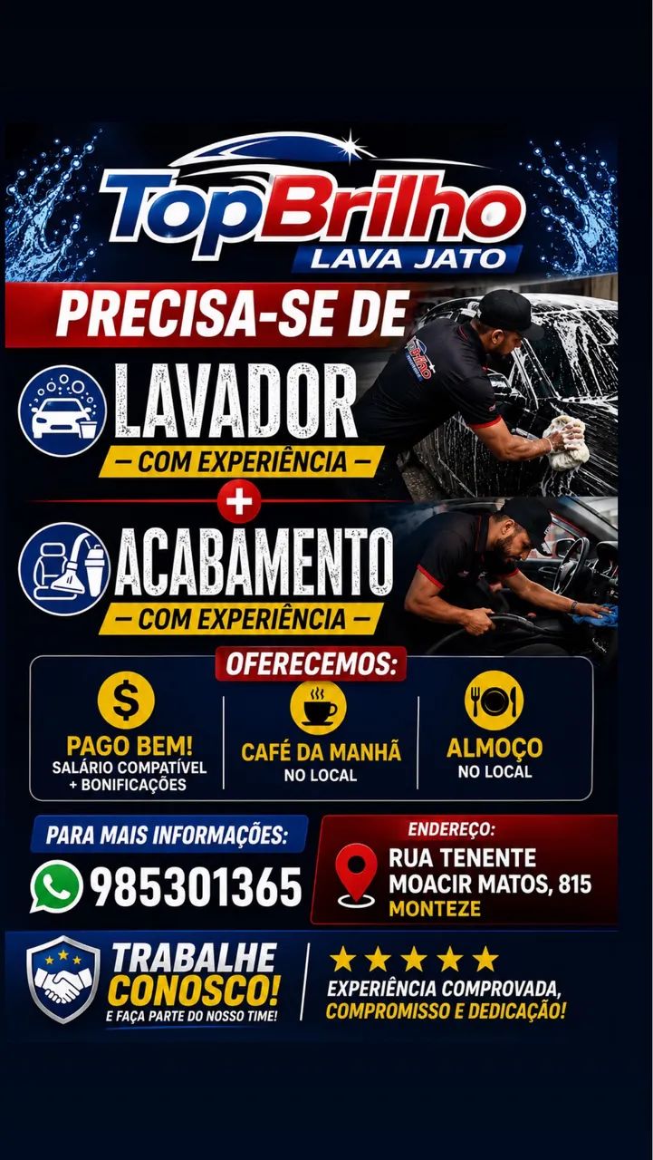 Vaga de trabalho fixo 