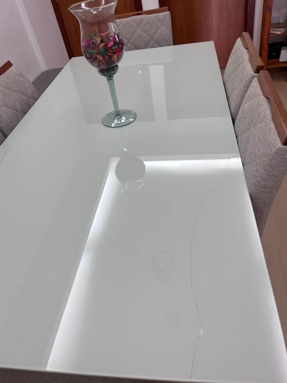 Mesa de jantar retangular com 6 cadeiras - Foto 3