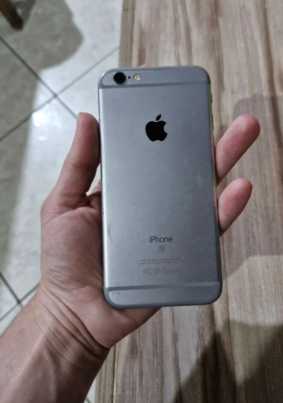 Iphone 6S Prata - Celular quebrado  - Foto 3
