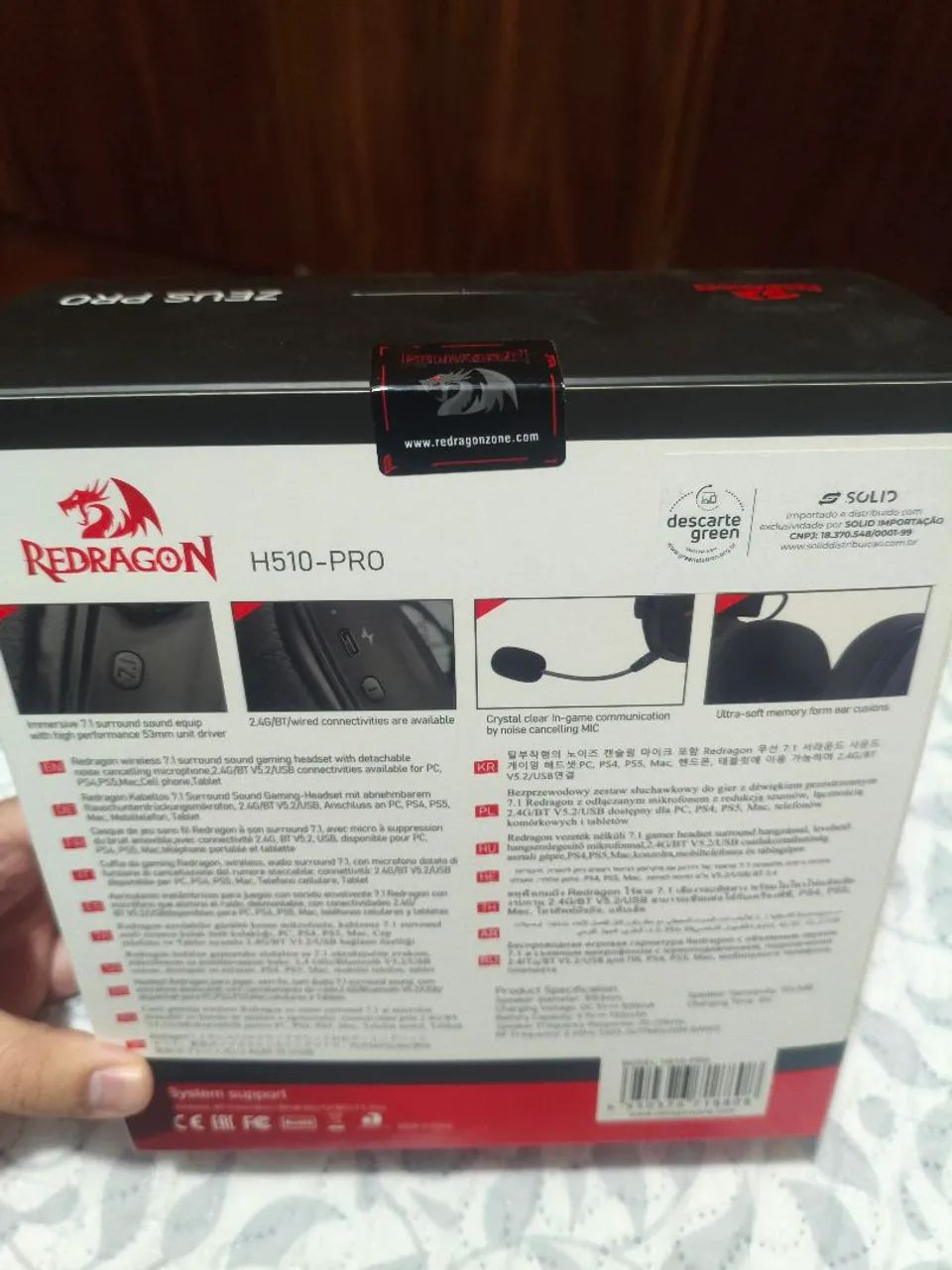 Headset redragon zeus pro lacrado - Foto 2