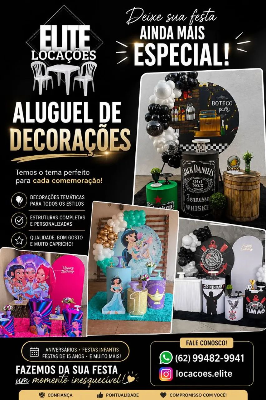 Aluguel de decoração com balões 