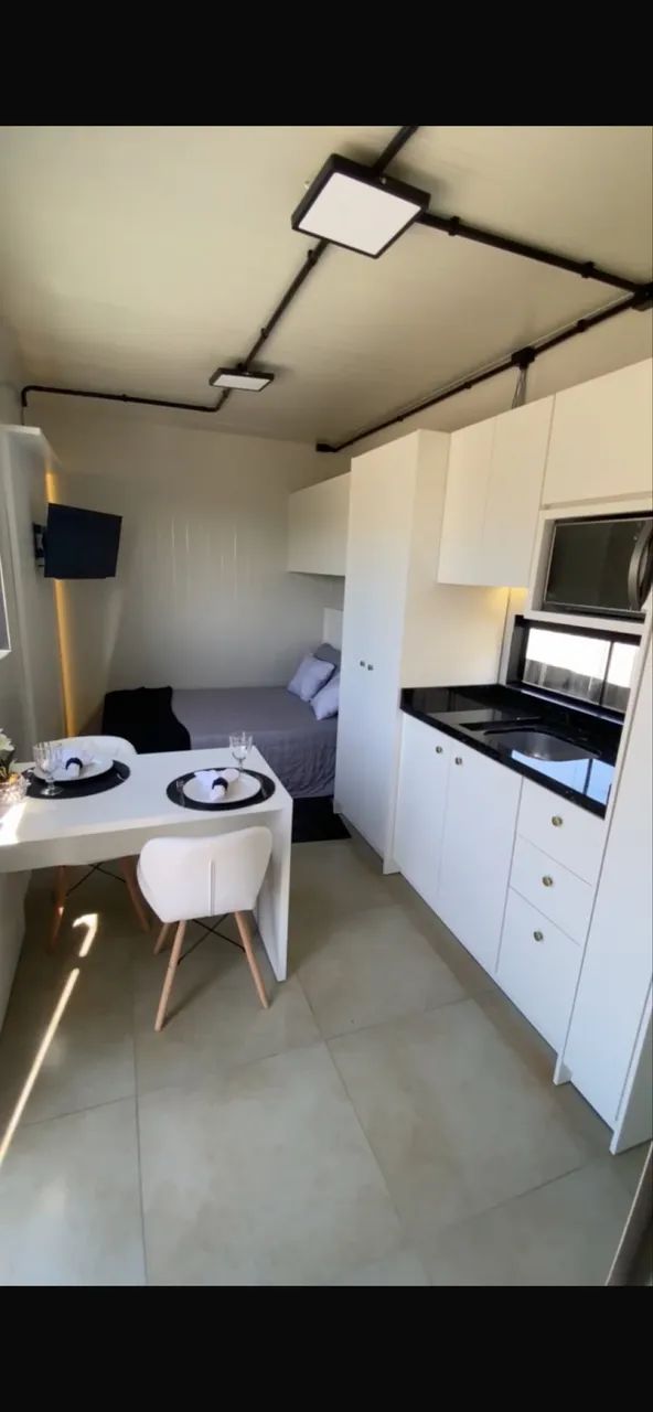 Alugo studio 100% mobiliado-alto padrão e baixo custo