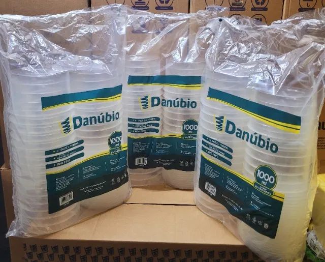 Kit 24 Pote E Tampa 1000ml - Microondas & Freezer - Danubio - Foto 4