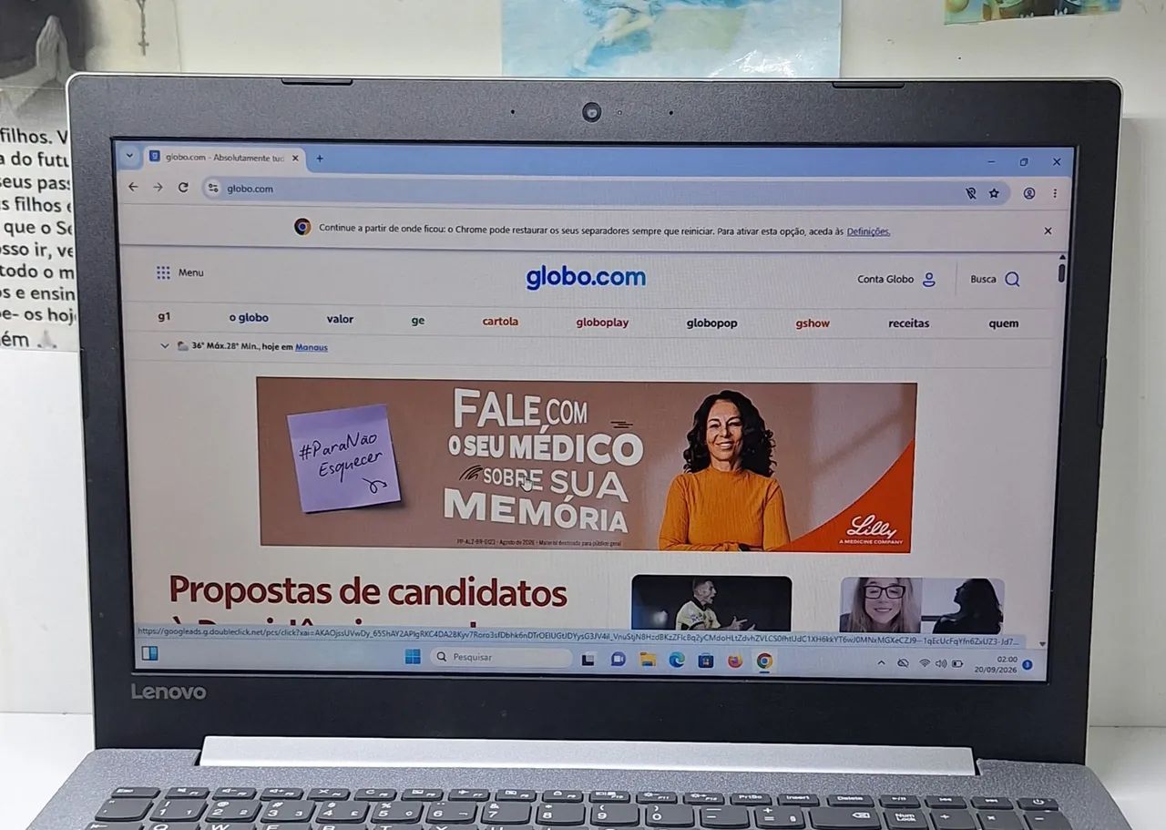 Notebook lenovo Intel core i5 8GB de memória ram ssd 120GB Windows 11 64bits!! - Foto 5
