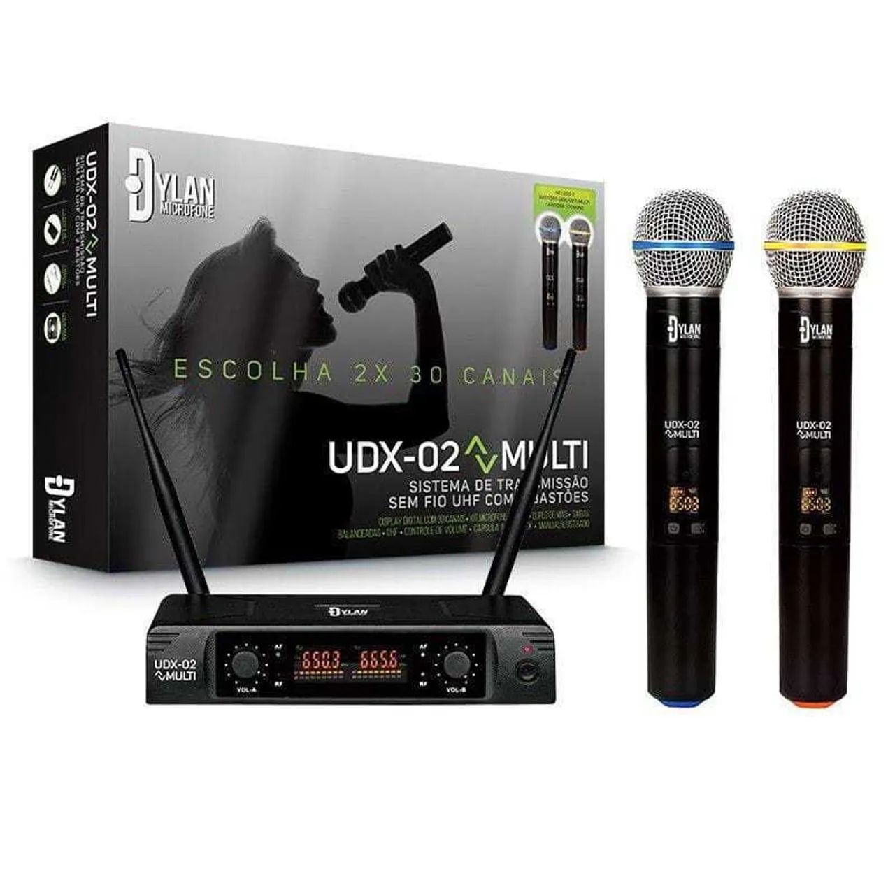 Microfone Dylan UDX-02 NOVO/LACRADO