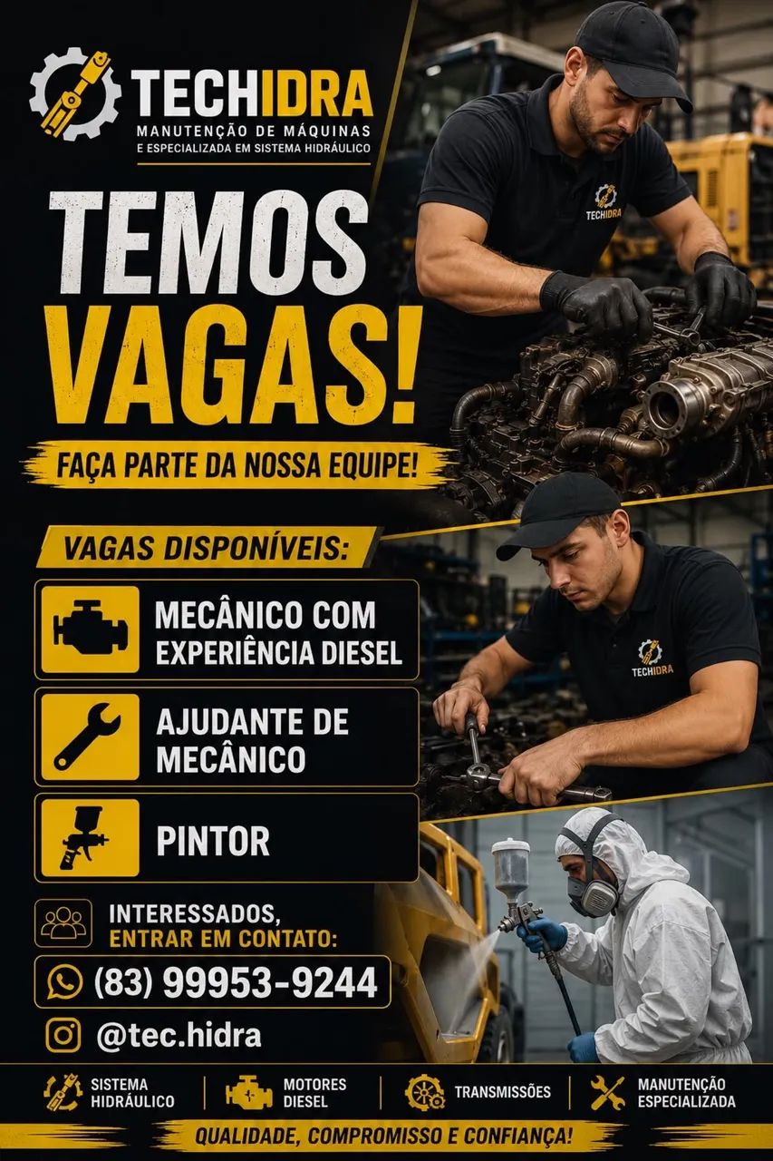 Mecânico pintor automotivo e ajudante
