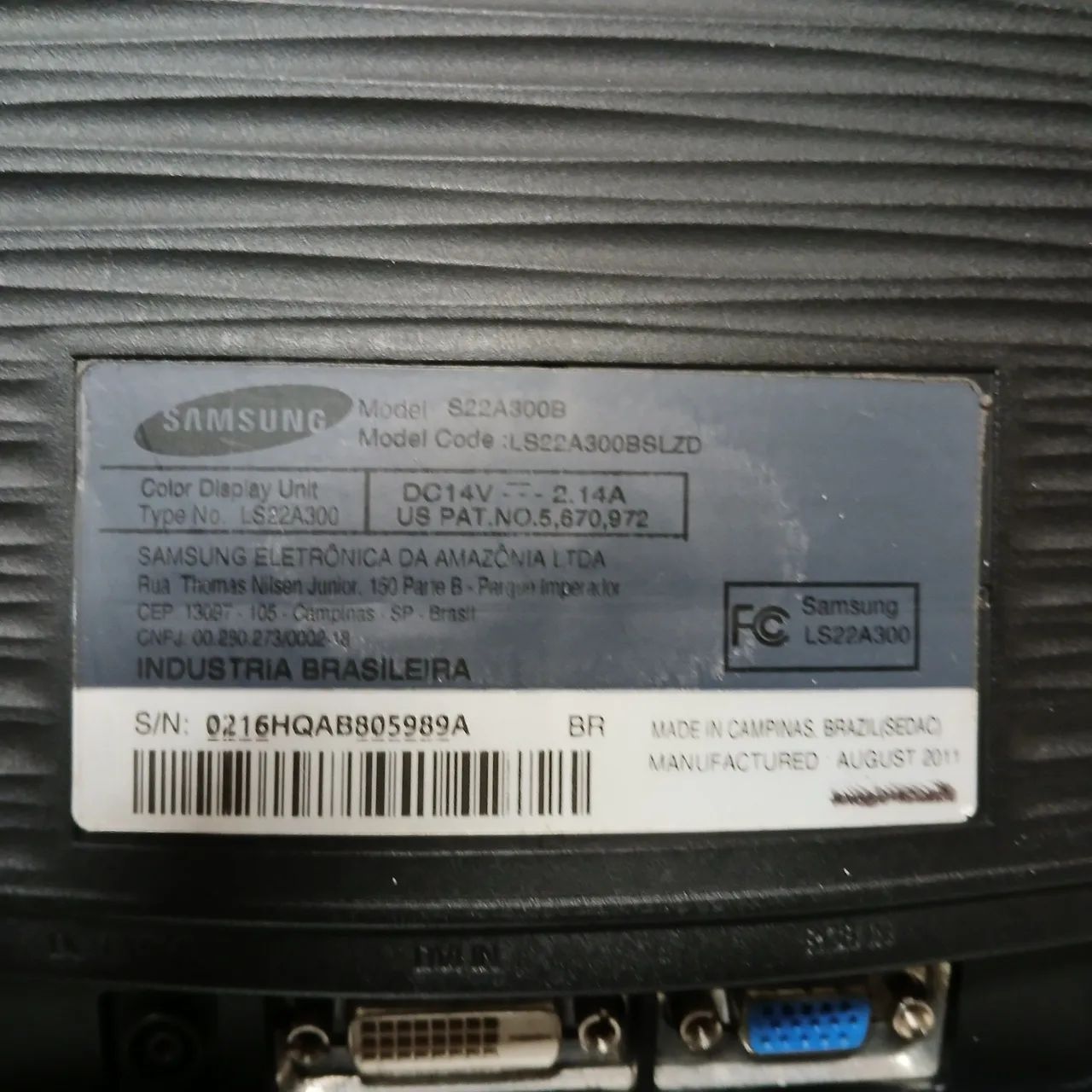 Vendo esse munitor Samsung 22polegatas polegadas  - Foto 2