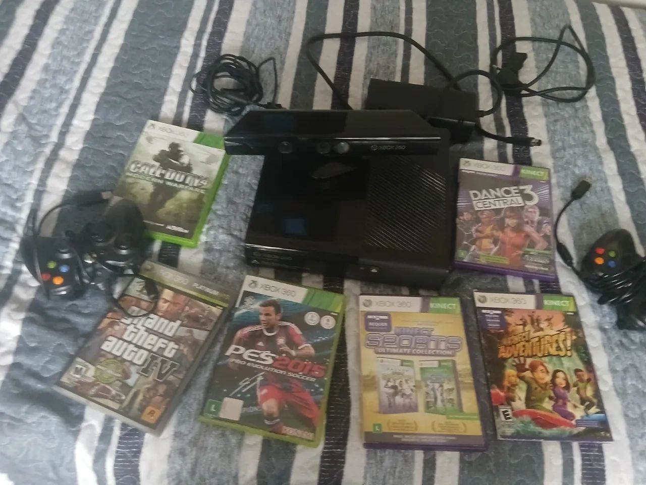 XBOX 360 COM KINECT E JOGOS