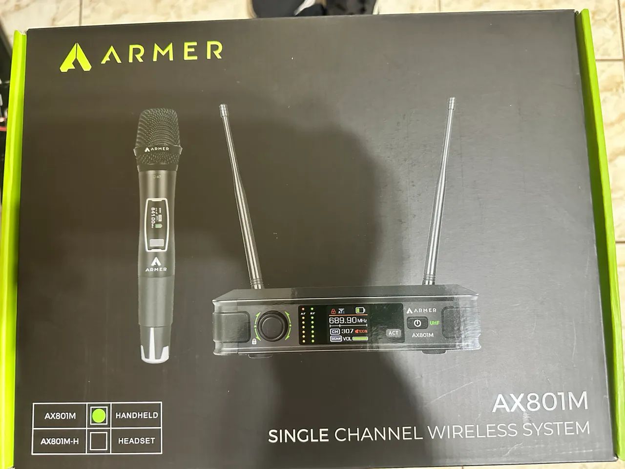 Microfone sem fio armer ax801m