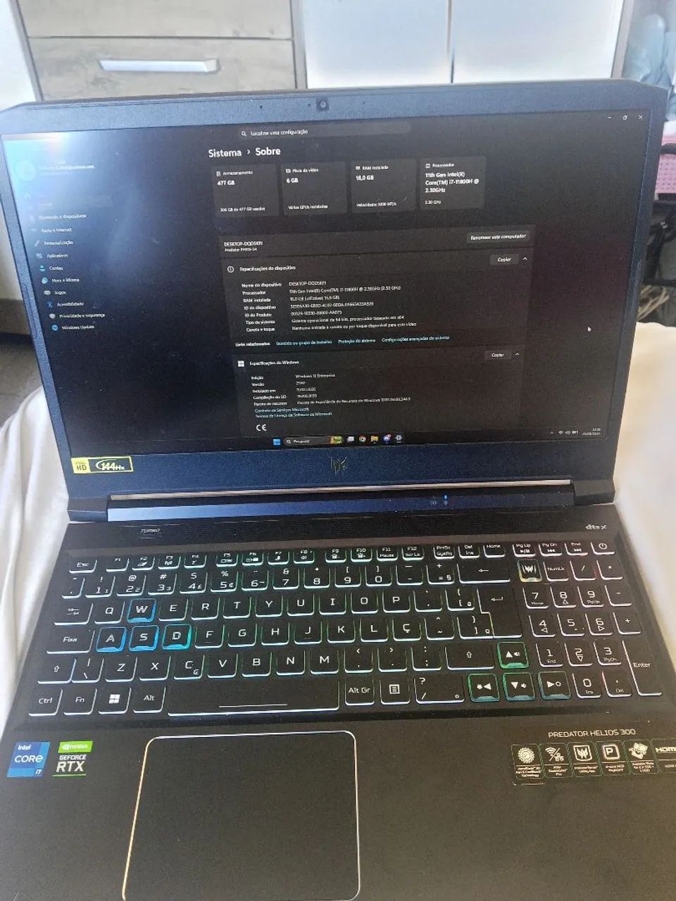 Notebook Gamer Hélios 300 - Foto 2