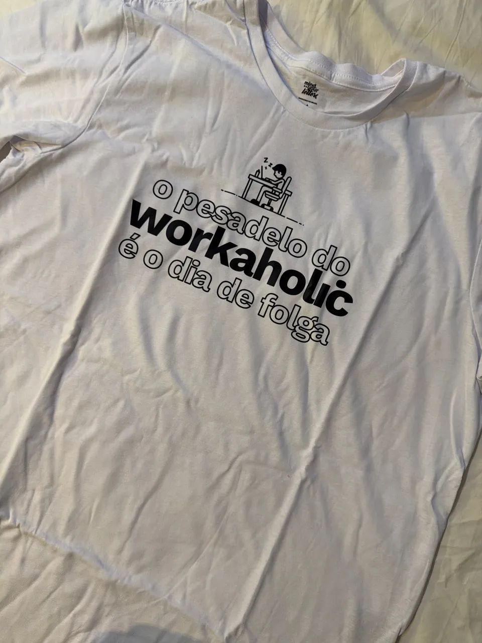 Camiseta Algodao Presente Workaholic - Foto 2