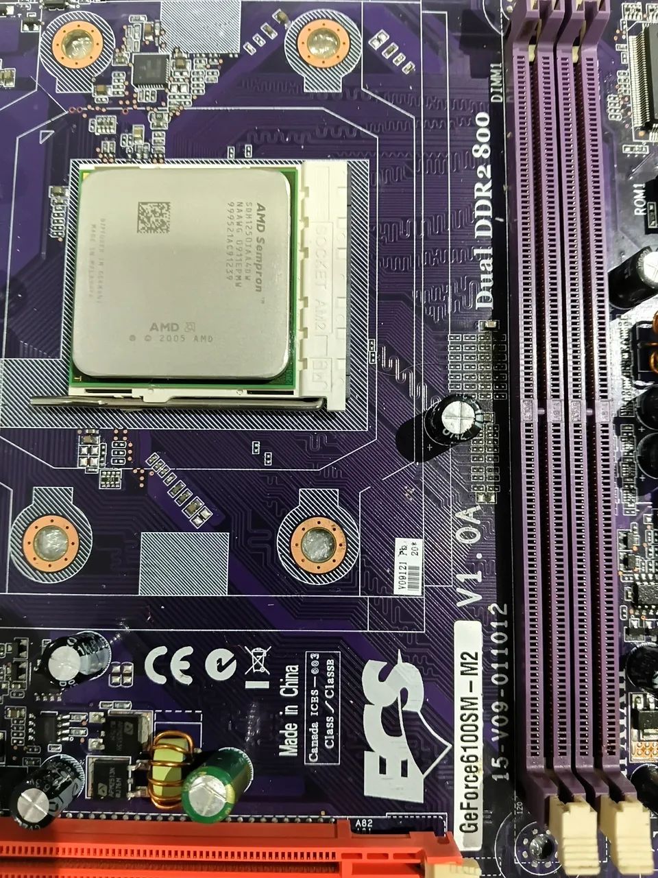 Placa mãe geforce6100sm-m2 v1.0a ddr2 no estado - Foto 5