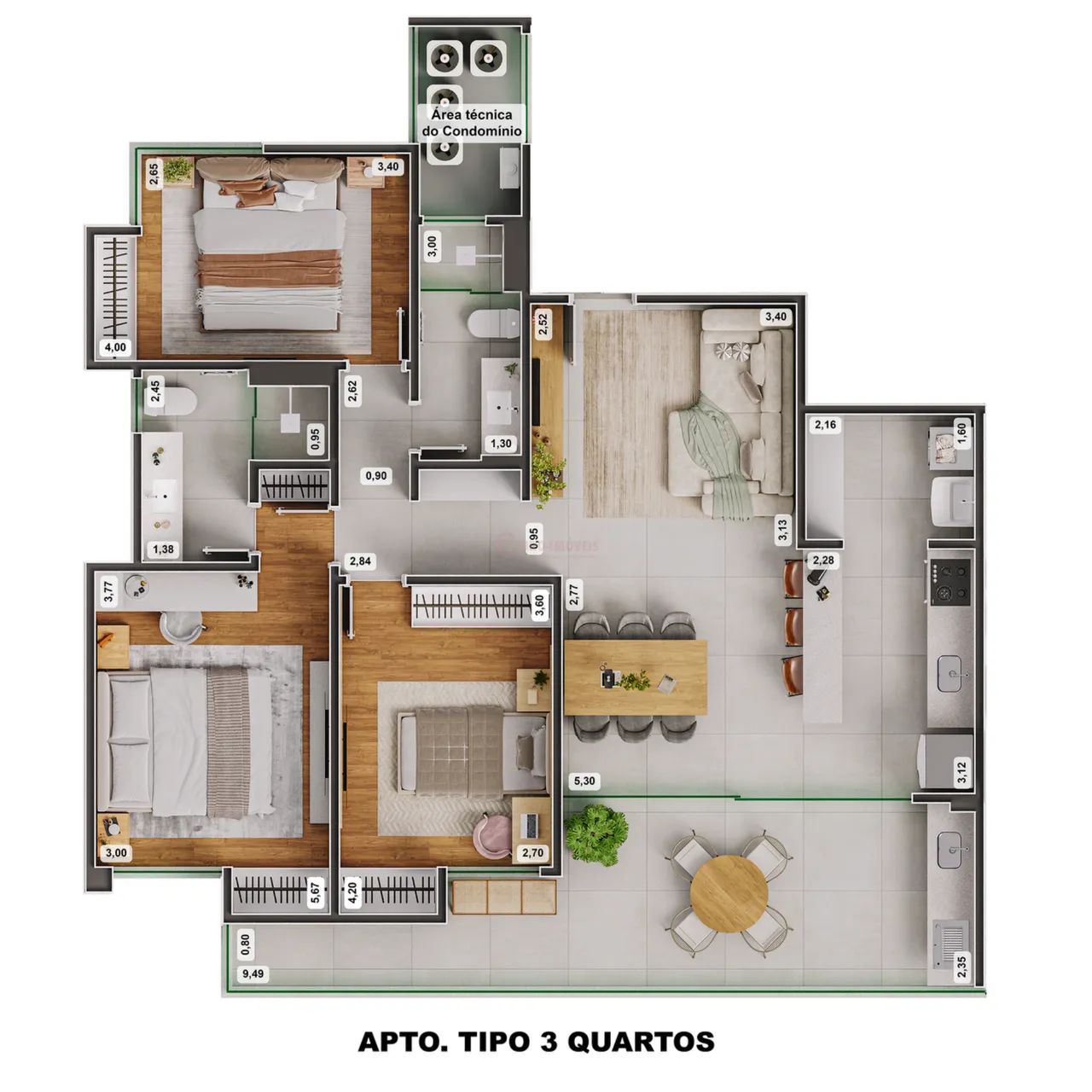 Apartamento 3 quartos - Bom Pastor - Foto 3