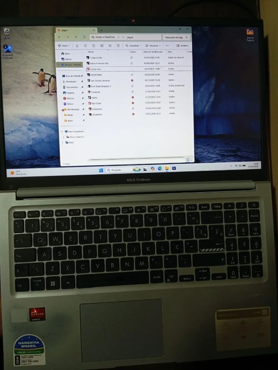 Notebook Asus, Ryzen 7 com 20GB de memoria ram - Foto 4