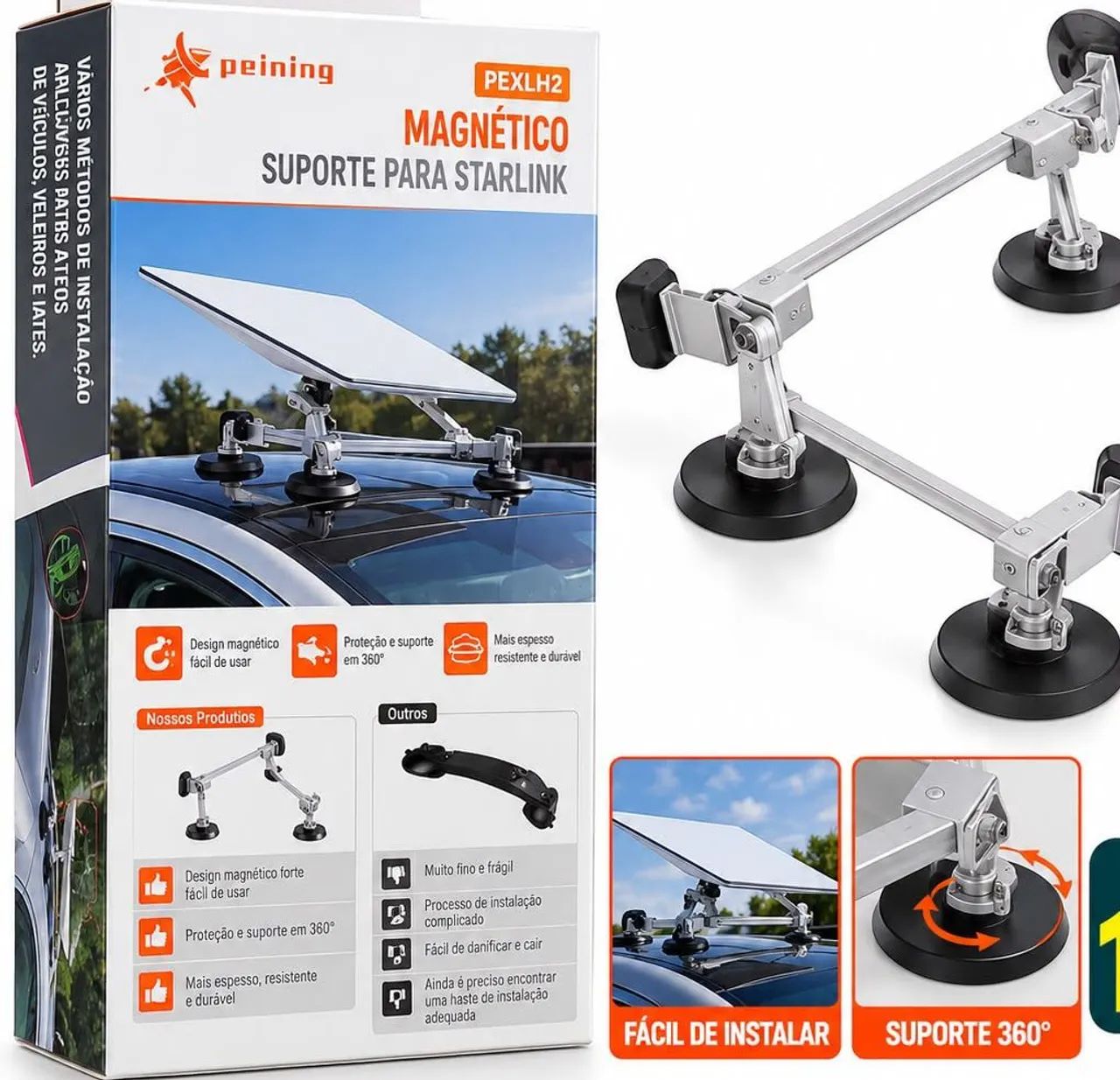 Suporte magnético Starlink 