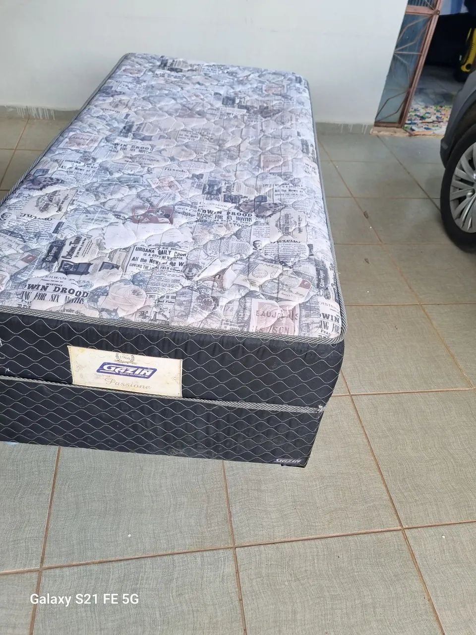 Cama Box solteiro acoplada molas bem conservada ENTREGO  - Foto 5