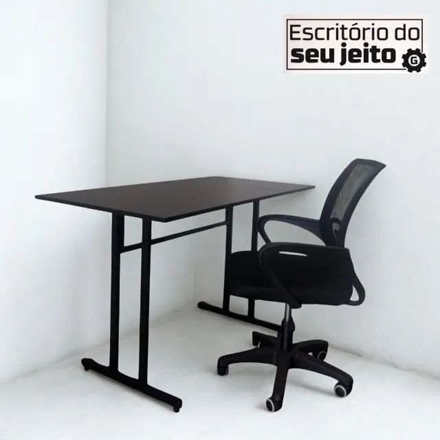 Mesa de Escritório 1,20m NOVA Multiuso Industrial para Computador Notebook Office Birô - Foto 3