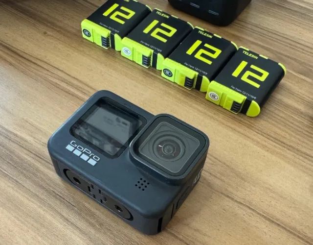 GoPro Hero 9 Black +4 Baterias+Acessórios, Vídeo 5K, Foto 20MP, Novíss, Bolsa, Gar, Troco! - Foto 2