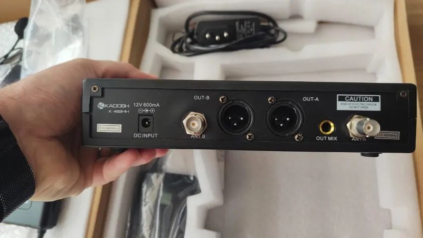 Microfone Kadosh K492HH Sem Fio Duplo - Foto 4