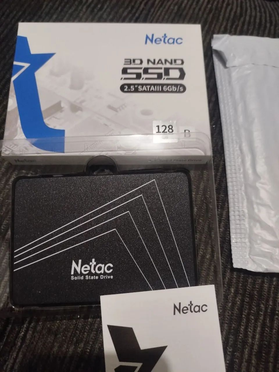 Ssd 128gb Netac NOVO, sem uso. 