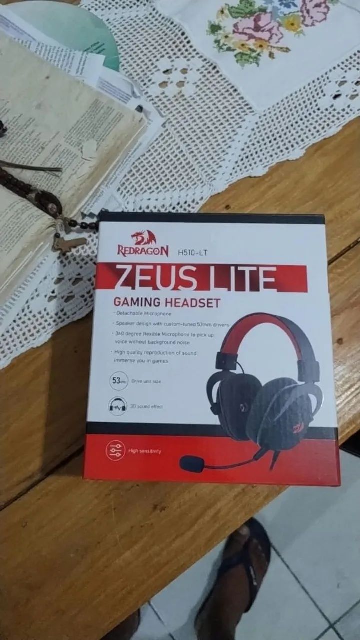 Headset redragon Zeus lite e mouse ajazz aj139 v2 - Foto 5