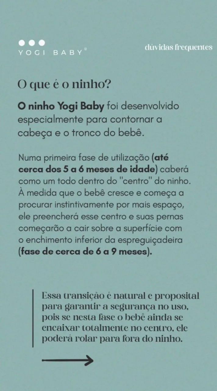 Ninho Yogi Baby com capa - Foto 5