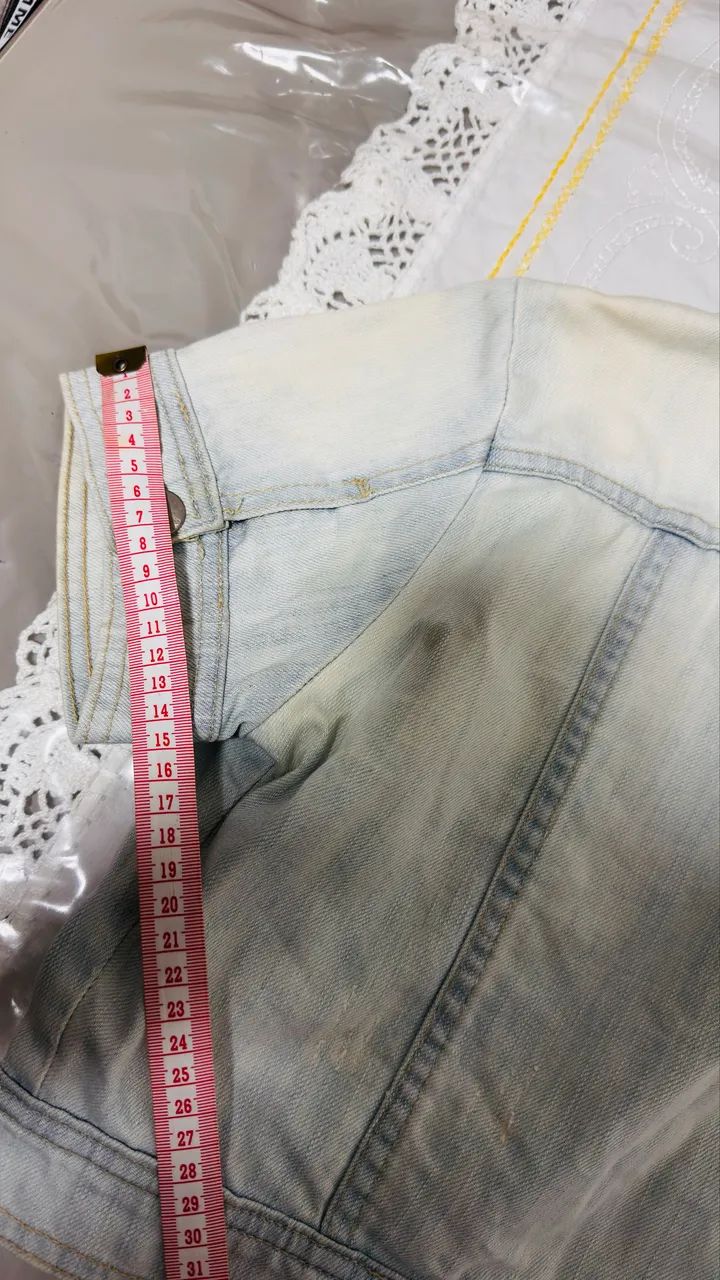 Vendo Jaqueta jeans curta  - Foto 2