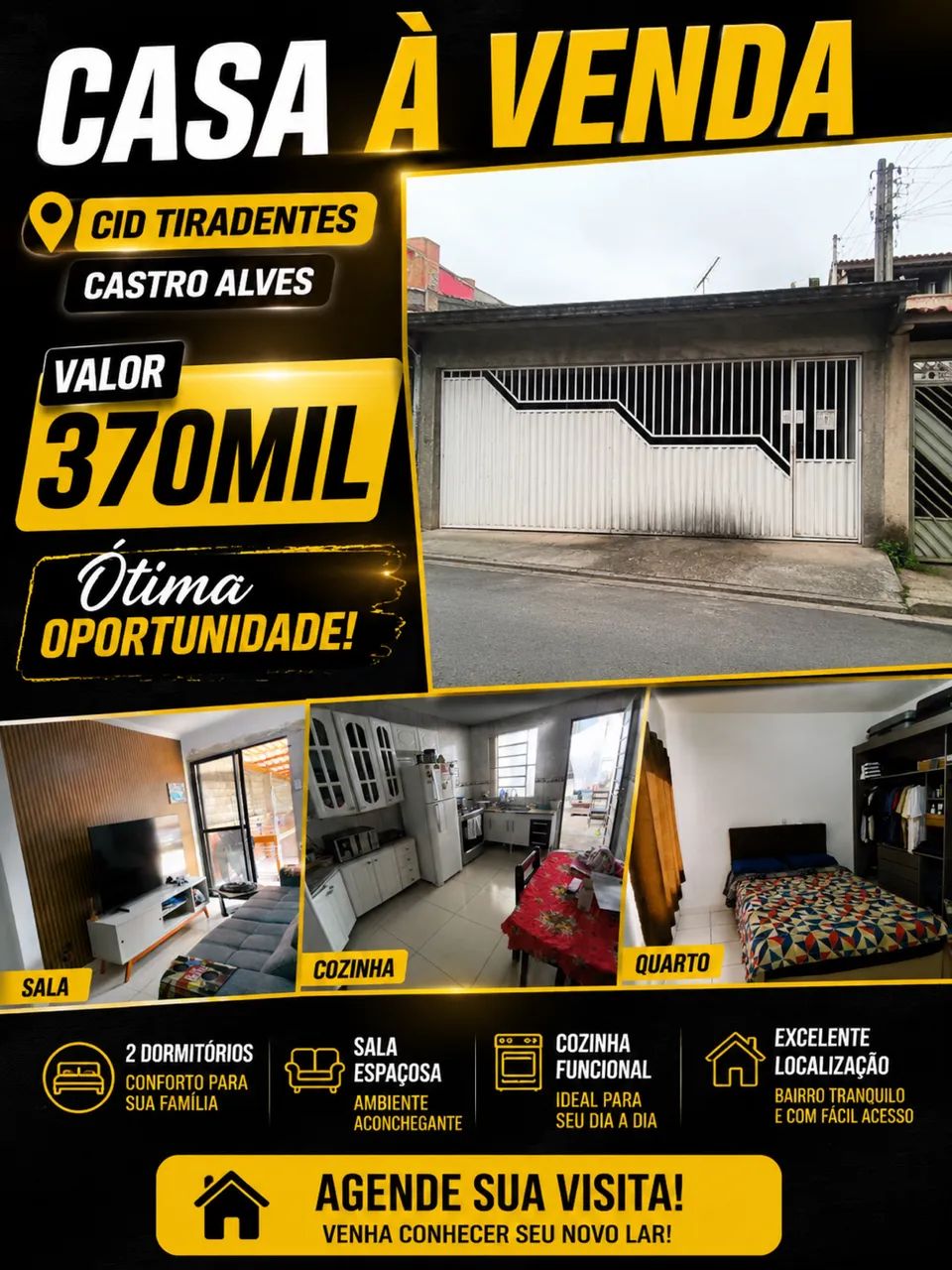Casa a venda 350.000,00  - Foto 2